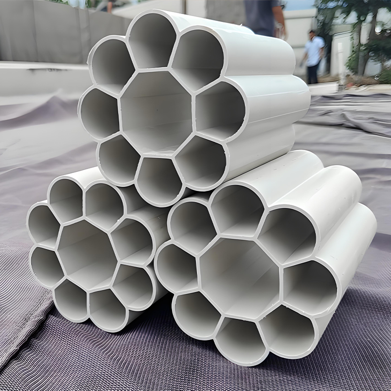 PVC-U七孔梅花管四孔九孔格栅管